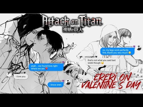 ereri on valentine's day | guitarist eren serenades singer levi ft. jean & hange [aot]