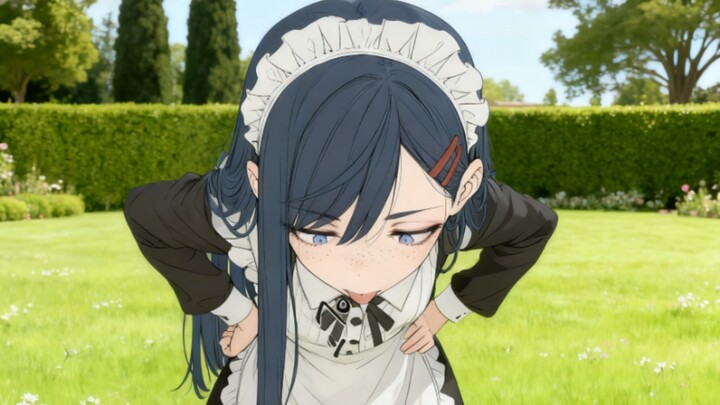 The Freckled, Down-to-Earth Maid Diligently Weeding in the Courtyard – Episode 13