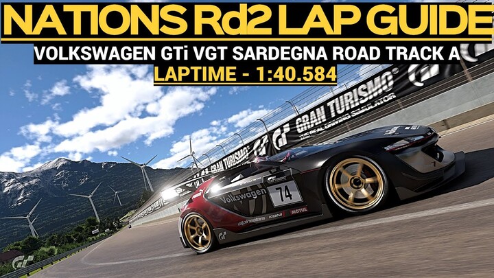 Gran Turismo 7 - Lap Guide for GTWS Nations Cup (Test Season 2) Round 2 - Volkswagen VGT on Sardegna