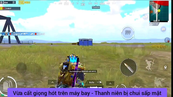 Vừa cất giọng bị bắn chết luôn game Pupg