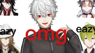 [NIJISANJI] Four-person fitness ring push and pull strength comparison