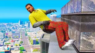 GTA 5: Jumping off Highest Buildings #21 - GTA 5 Funny Moments & Fails, Gameplay