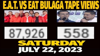 SATURDAY VIEWS LIVE MONITORING EAT BULAGA TVJ TV5 JULY 22 2023