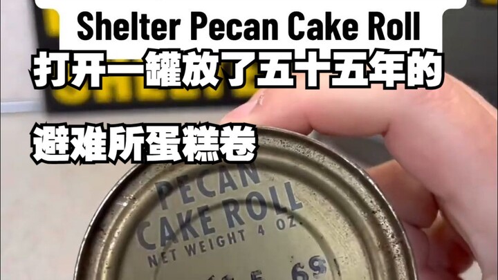 Opening a can of Shelter Cakes roll that’s been sitting for fifty-five years… [Fallout]