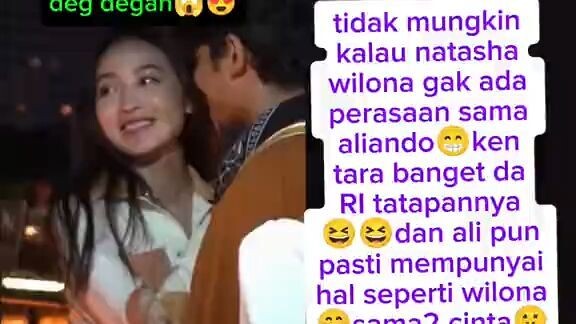 natasha wilona ketika cari2 perhatian sama aliando