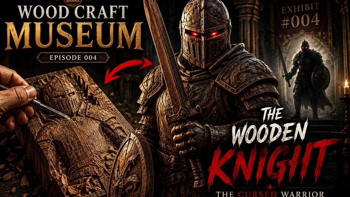 The Wooden Knight Wood Craving project with satisfying sounds