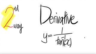 2nd way: arc trig derivative 1/arc tan(x)
