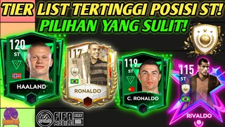 UPDATE TERAKHIR! INI DIA TIER LIST POSISI ST 115+ TERBAIK SEPANJANG FIFA MOBILE SEASON INI! YUAHPLAY