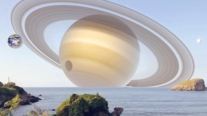 "Planets rise over the sea, we share this moment under the same sky."