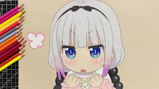 Cách vẽ anime | Kobayashi-san Cô Rồng Hầu Gái | Draw so easy Anime