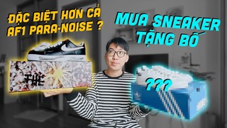 👟 Đập hộp đôi giày đặc biệt hơn cả Air Force 1 Para-Noise 👟 Mua Sneaker tặng Bố | #maybayvlog