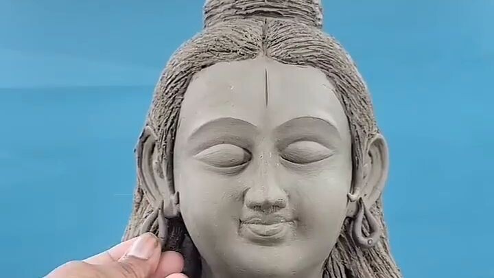 Mahakal  _ How to make Shiva idol made of clay #shiva_idol #Mahadev_idol #making