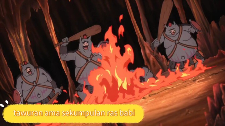 #KompetisiKreasiUnggahan5,  mereka bertiga terkepung oleh para Babi