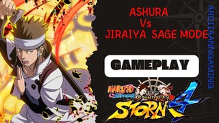 Final fight Ashura Vs Jiraiya gameplay naruto ninja strom