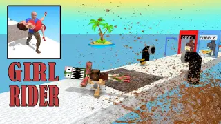 Monster School : GIRL RIDER CHALLENGE - Minecraft Animation