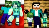 MONSTER SCHOOL : POOR BABY ZOMBIE GOT A NEW FAMILY -SAD MINECRAFT ANIMATION