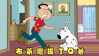 恶搞之家：布莱恩拔了Q爸惹下祸端，难怪阿Q这么讨厌布莱恩