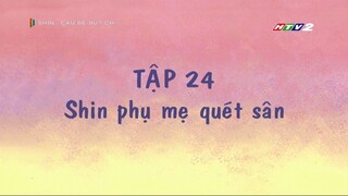 [Lồng tiếng] Shin – Cậu bé bút chì | Tập 024 - Shin phụ mẹ quét sân