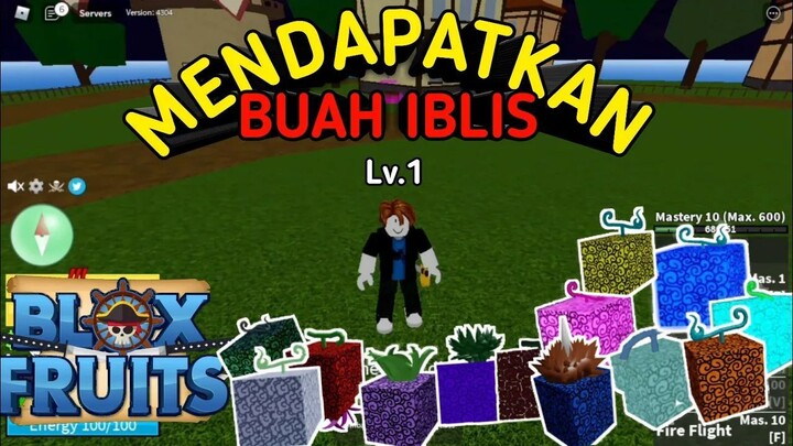 CARA MENDAPATKAN UANG DAN BUAH IBLIS DI LEVEL 1 - ROBLOX BLOX FRUIT