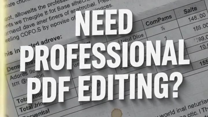 📄 Professional PDF Editing Services