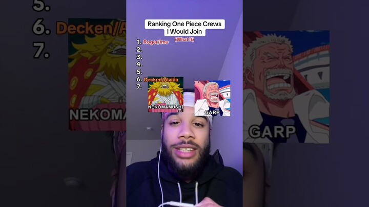 RANKING ONE PIECE PIRATE CREWS ☠️🏴‍☠️ #shorts #anime #manga #onepiece #luffy