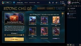 [LMHT] Mở Rương Chủ Đề - Rương Tổng Hợp 2019 + 11 Hộp Huyết Nguyệt Và Cái Kết Cực May Mắn :3 =)))))