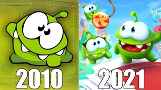 Evolution of Cut the Rope Games [2010-2021]
