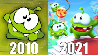 Evolution of Cut the Rope Games [2010-2021]