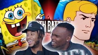SpongeBob VS Aquaman (Nickelodeon VS Super Friends) | DEATH BATTLE! Reaction
