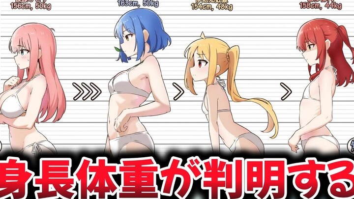 结束乐队各成员身高体重 l 作者重大揭秘【孤独摇滚】（熟肉）