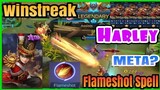 Harley using Flameshot spell OP Build - Mobile Legends