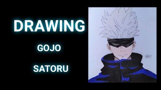 Drawing Gojo Satoru From Anime Jujutsu Kaisen