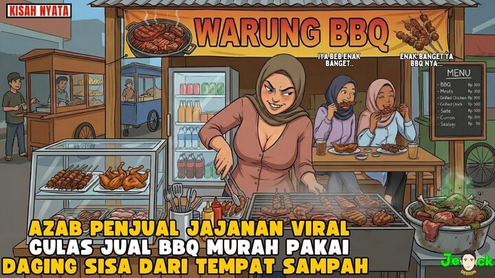 AZAB PENJUAL JAJANAN VIRA LCULAS JUAL BBQ MURAH PAKAI DAGING SISA DARI TEMPAT SAMPAH