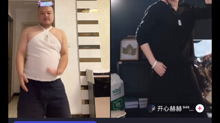 الجذابة تشانغ قه تتواصل في وقت متأخر من الليل مع هيهيه المبتهجة للرقص والتحدي