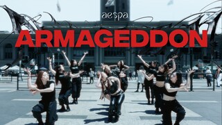 【aespa】วันสิ้นโลก! Armageddon แดนซ์คัฟเวอร์ 10 คนที่ได้รับการบูรณะใหม่บนถนนในซานฟรานซิสโก | Kpop ในท