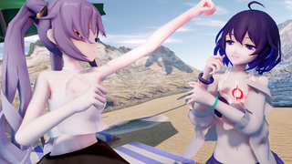 【泳装格斗】刻晴vs希儿