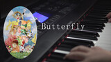 [Music]Play <BUTTERFLY> with electronic piano|<Digimon Adventure>