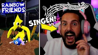 Wir müssen singen wenn wir bei Rainbow Friends 2 erwischt werden!