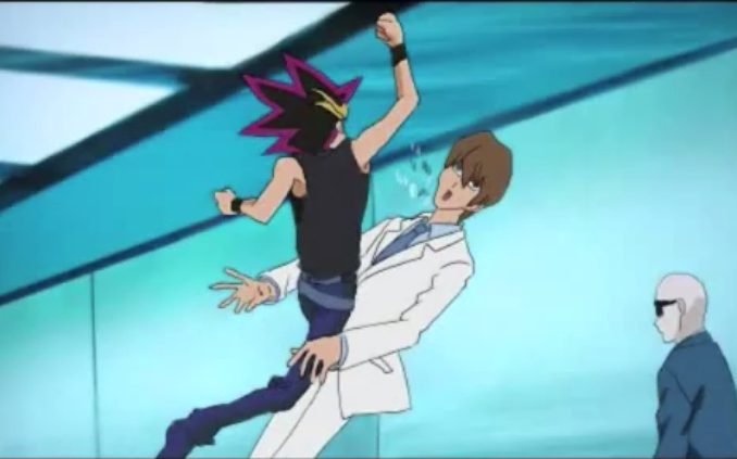 [Handwritten Yugi King] I will raise my crab fist to the king