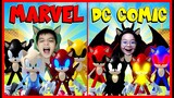 MARVEL SONIC VS DC COMIC SONIC !! MANA LEBIH KEREN !! Feat @MOOMOO Roblox Indonesia