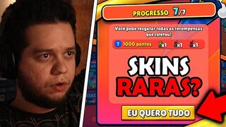 GANHEI SKINS RARAS por ZERAR O PROGRESSO DE EVENTO? no Stumble Guys