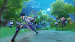 So i put zhongli's theme in xiao's trailer..