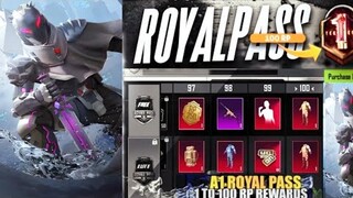 New Royal Pass A1 1 To 100 RP Rewards 🔥RP A1 Rewards is Here