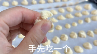 今天吃零食，百香果溶豆！大郎实名喜爱