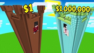 ถ้าเกิด!? บ้านปราสาทคนจน $1 เหรียญ VS บ้านปราสาทคนรวย $1,000,000 เหรียญ - Minecraft พากย์ไทย