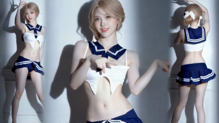 Sailor-style small waist kawaii cute