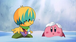 Baby Kirby bertemu salju untuk pertama kalinya