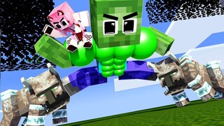 Monster School Baby Zombie ช่วยผู้ทำลายล้างแต่ใจดี - เรื่องเศร้า - Minecraft Animation