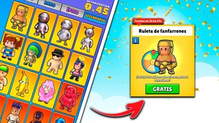 😱🔥CONSEGUI TODAS LAS NUEVAS SKINS TOTALMENTE GRATIS EN STUMBLE GUYS 0.45😱