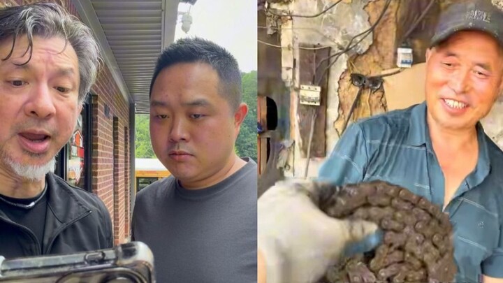 Everyone’s calling for “Brother Dog” to watch Master Yu forge swords?!! Here he is!